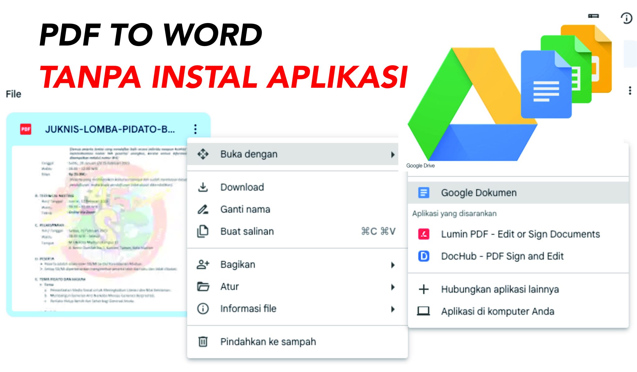 Detik Merubah File Pdf Ke Word Tanpa Aplikasi