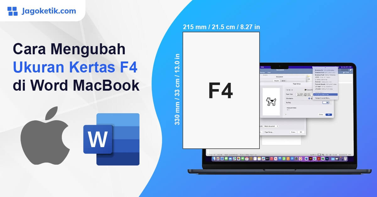 Cara Menambah Ukuran Kertas F Di Word Macbook