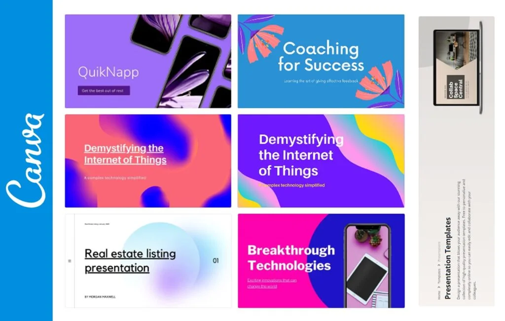 Download template ppt terbaik dan gratis di Canva