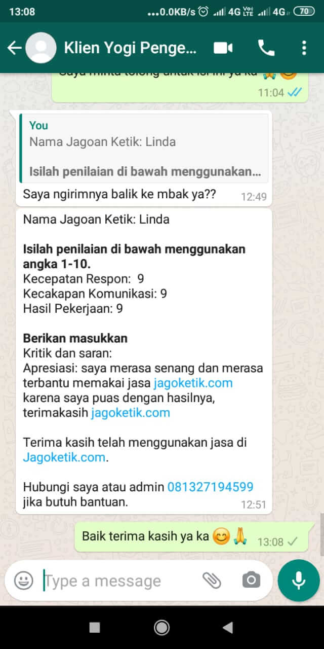 Testimonial Pengguna Jasa Jagoketik by Linda_3