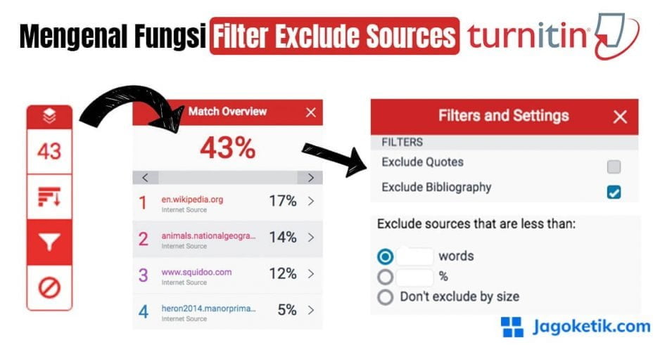 Mengenal Semua Fungsi Filter Exclude Sources di Turnitin