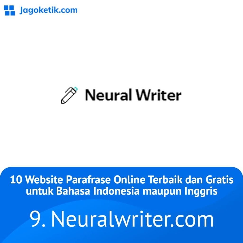 Situs web parafrase online terbaik dan gratis - Neural Writer