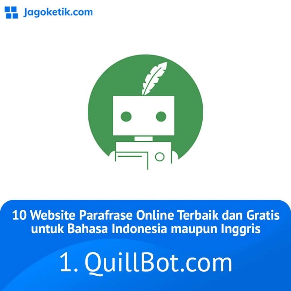 Situs web parafrase online terbaik dan gratis - Quillbot