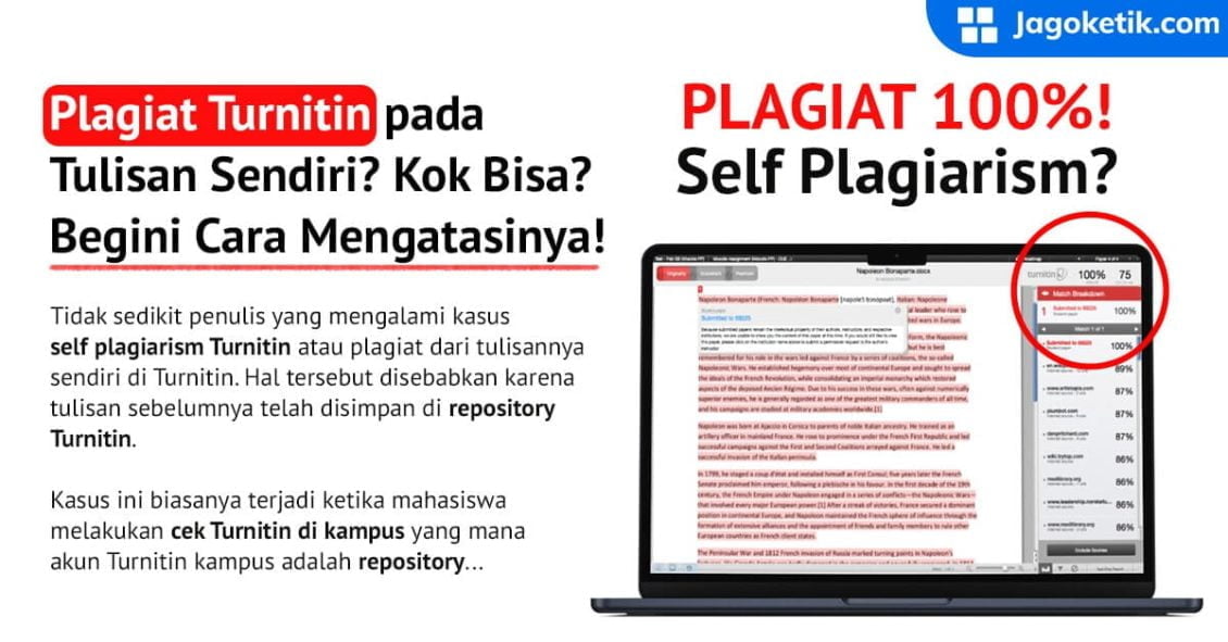 Cara menurunkan plagiat pada tulisan sendiri (self-plagiarism) Turnitin