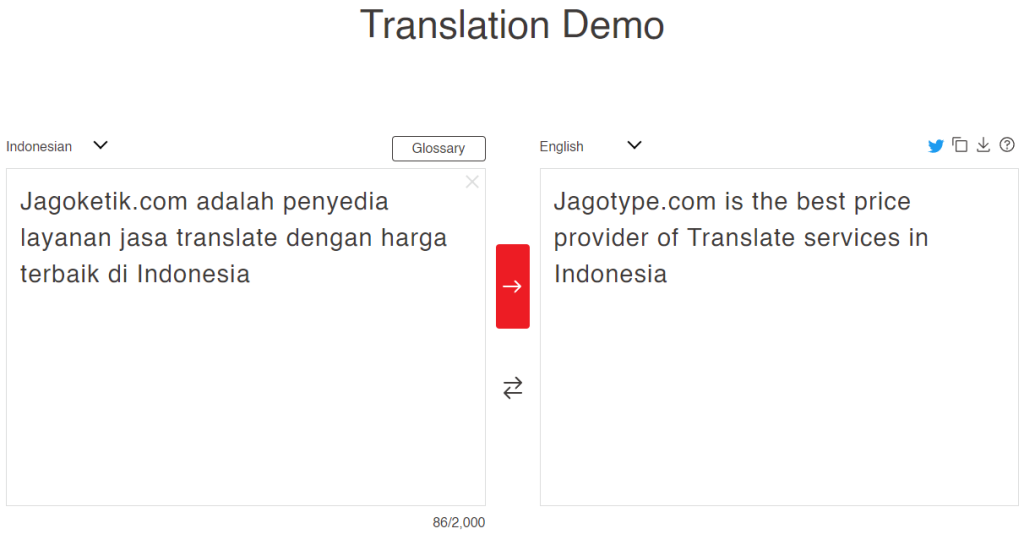 Situs translate terbaik dan paling akurat: Mirai Translation untuk menerjemahkan tulisan dari bahasa Indonesia ke Inggris