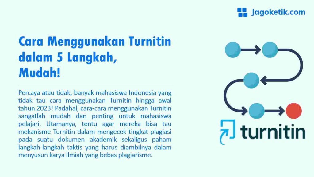Cara menggunakan turnitin dalam 5 langkah mudah 