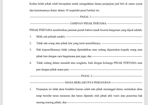 Download Contoh Surat Jual Beli Tanah Dan Bangunan, Word