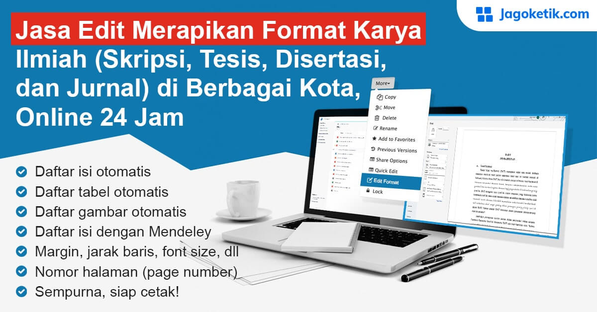 Jasa Merapikan Format Skripsi Tesis And Disertasi 24 Jam 