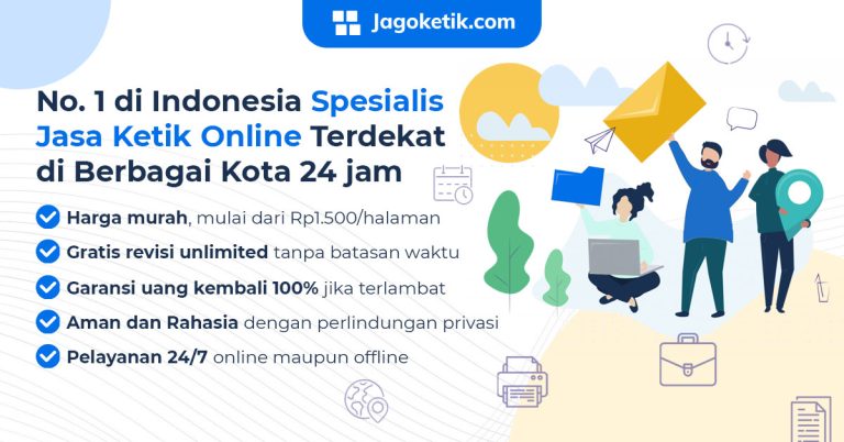 No. 1 Jasa Ketik Online Terdekat Di Berbagai Kota, 24 Jam