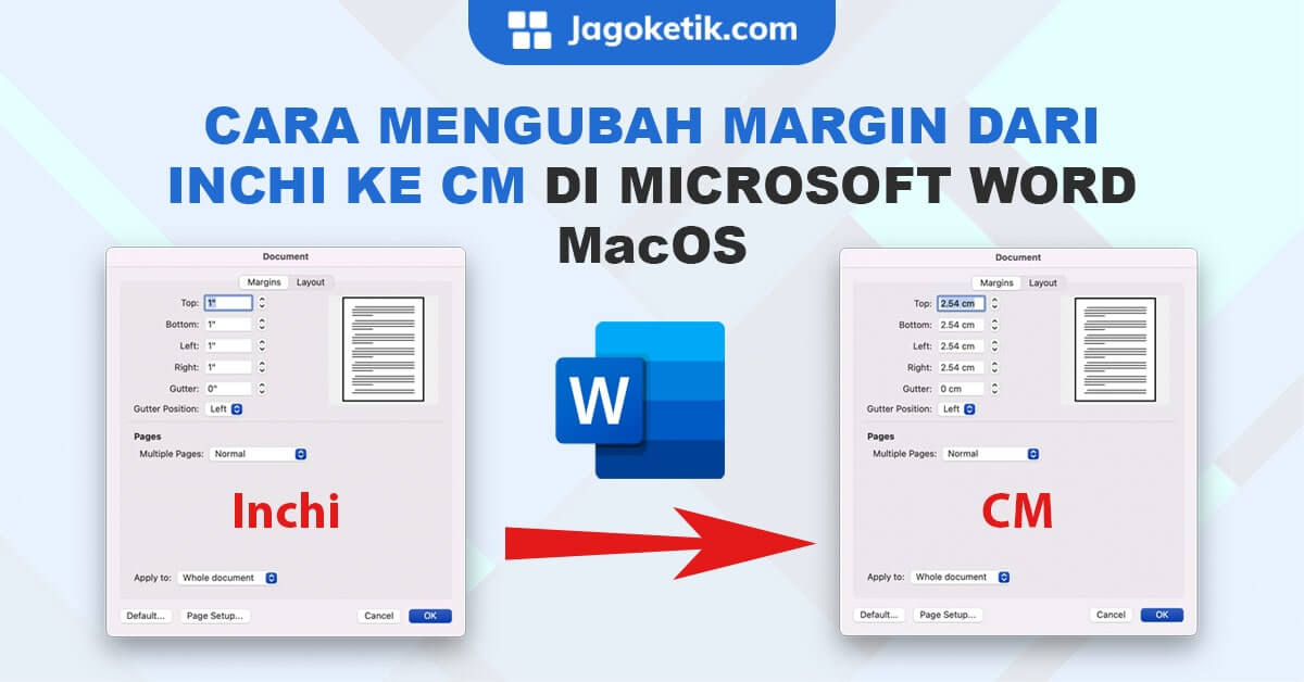 Mengubah Satuan Word: Inchi ke Cm