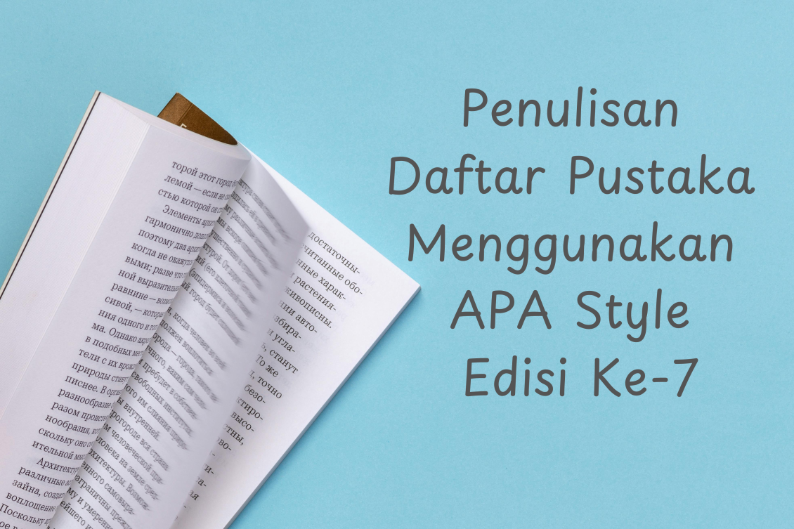 Penggunaan APA style pada Daftar Pustaka