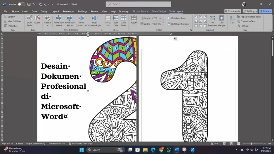Desain Dokumen Profesional di Microsoft Word