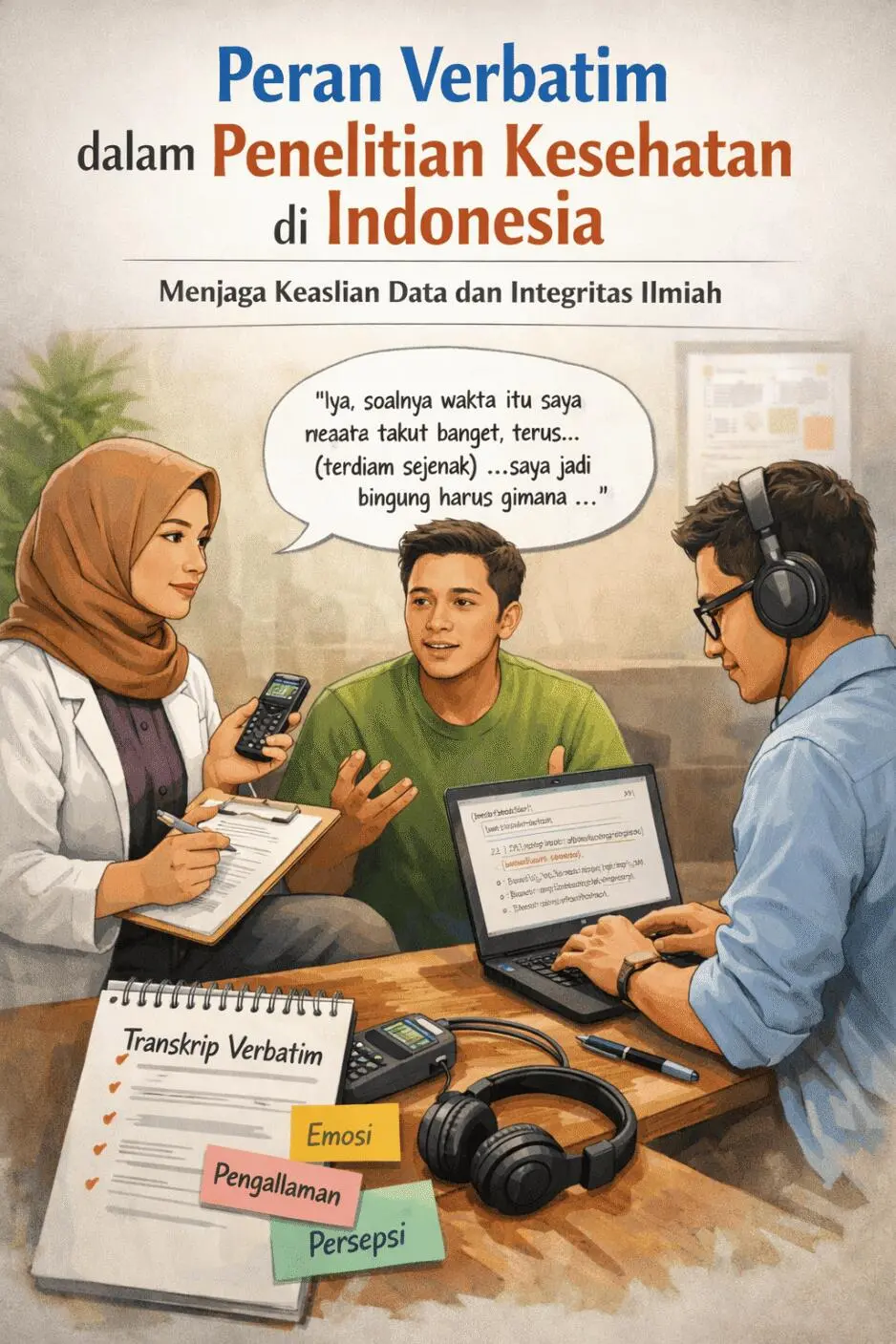 Peran Verbatim dalam Penelitian Kesehatan di Indonesia: Menjaga Keaslian Data dan Integritas Ilmiah
